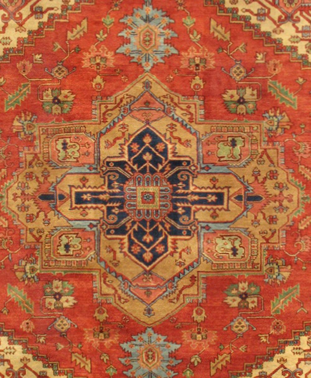 Canvello Serapi Hand-Knotted Wool Rug-11'10" X 12'