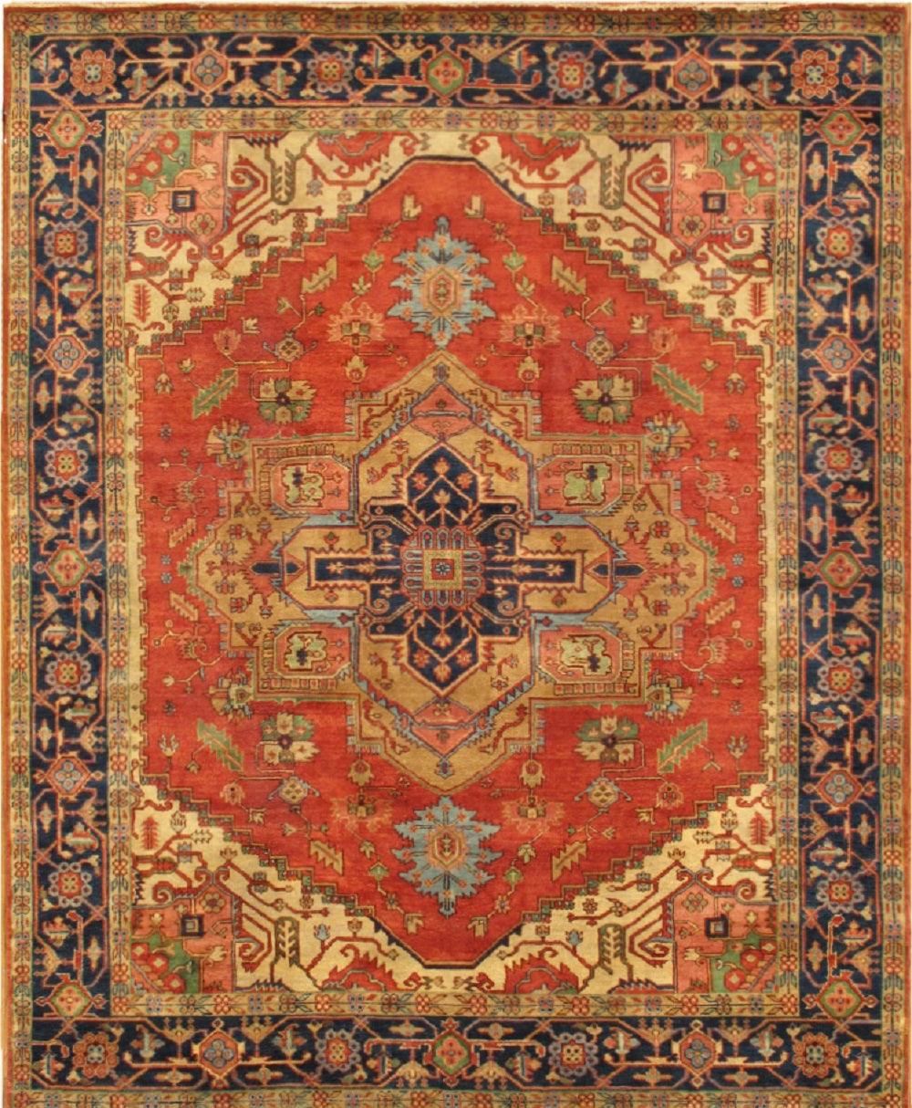 Canvello Serapi Hand-Knotted Wool Rug-11'10" X 12'